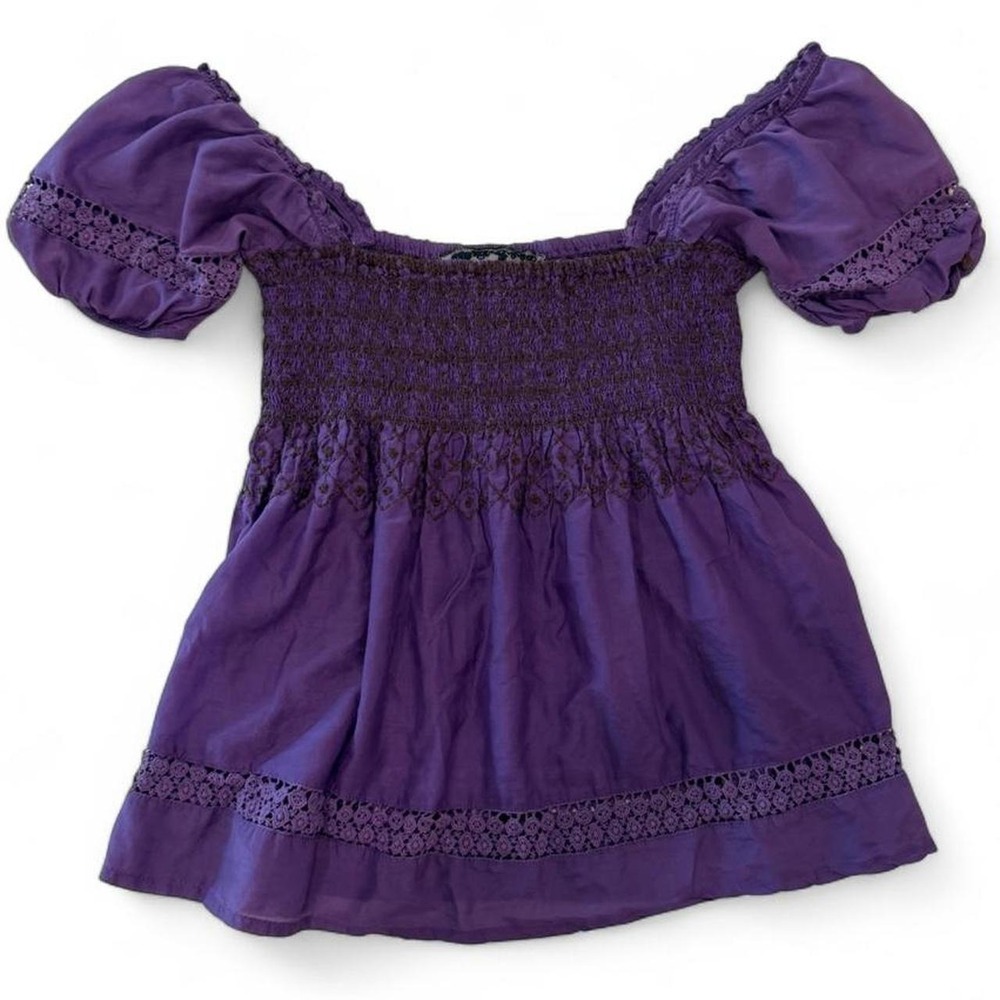 Smocked Cottage Style Blouse